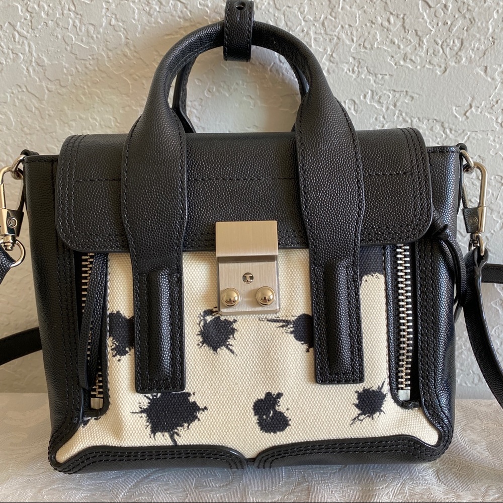 3.1 Phillip Lim black white Mini Pashli 2 way bag